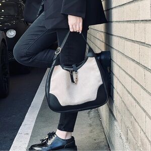 Hermes Toile H Trim Bag